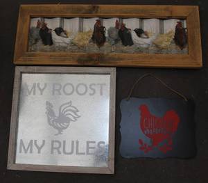 lot 8 image: Chicken lot my roost my rules  and more see pictures