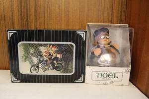 lot 11 image: Harley-Davidson  ornament and one more see pictures