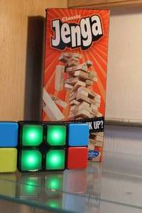 lot 60 image: Jenga and a connect four game