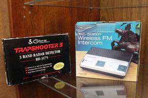 lot 68 image: Cobra trapshooter 3 band radar detector and two station wireless fm intercom