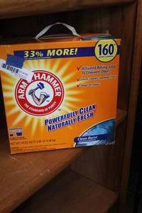 lot 165 image: Unopened box of arm & Hammer laundry detergent