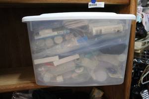 lot 204 image: tote full of overnight things try to get pics of everything in the tote