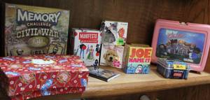 lot 217 image: mixed lot of games and 36 AA batters and more see all pics