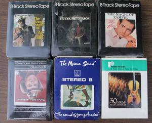lot 228 image: Lot of eight tracks with artists like the magic of zamfir and Frank Peterson and more see pictures