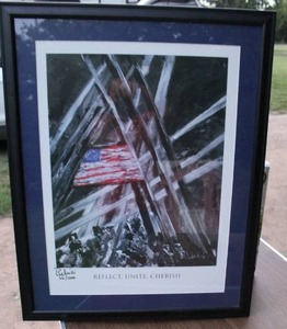 lot 231 image: Signed Reflect, Unite, Cherish Poster By Roberto Belinki 2001 ...