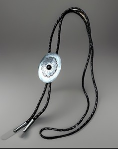 lot 7 image: Vintage Silver Bolo Tie