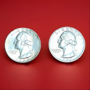 lot 22 image: 1963 &amp 1964 Washington Silver Quarters