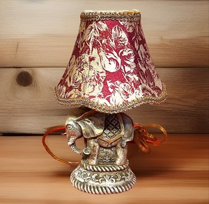 lot 44 image: Vintage Indian Elephant Lamp