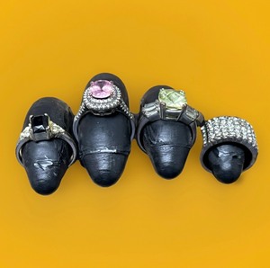 lot 56 image: Four (4) AntiqueVintage Rings