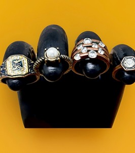 lot 57 image: Four (4) AntiqueVintage Rings