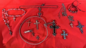 lot 76 image: Large Selection of Cross Jewelry