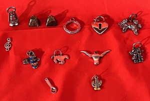 lot 80 image: Assorted Lot of Charms &amp Pendants