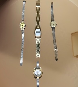 lot 88 image: Four (4) Vintage Timex Womens Wristwatches