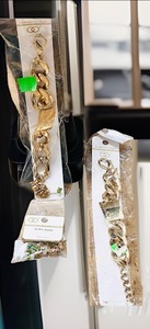 lot 115 image: NEW Fashion Leader Cross Necklace &amp Two (2) Listen Love Live Life Bracelets