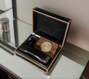 lot 34 image: Vintage 1970s Deco-Tel Personal Telephone - Portable Wooden Executive Box Phone W Rotary Dial