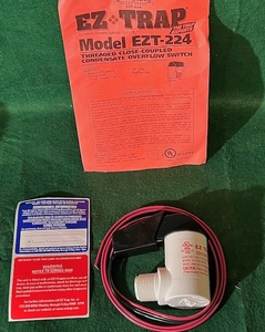 lot 121 image: EZTrap Model EZT-224 Threaded Close-Coupled Condensate Overflow SwitchCut Off Device for AC Units