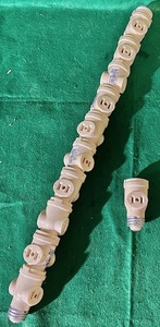 lot 122 image: Lot of Eleven (11) Leviton 1403-I Keyless Socket Adapters With 2 Outlet, 660 W, 125 V, White