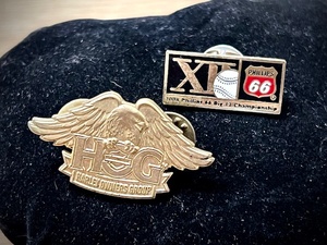 lot 161 image: Harley Owners Group &amp 2007 Philips 66 Big 12 Championship Pins