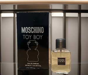 lot 155 image: Moschino Toy Boy Eau De Parfum Spray for Men 3.4 oz  100ml &amp Dark Noir Pour Homme 3.4 fl oz Eau De Parfum Natural Spray for Men