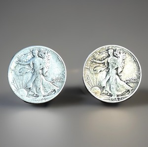 lot 171 image: 1941 &amp 1942 Silver Walking Liberty Half Dollars