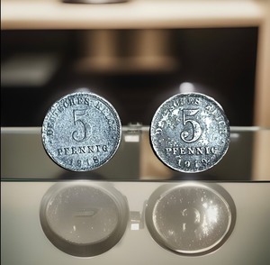 lot 185 image: 1918 &amp 1919 5 Pfennig German Coins