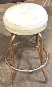 lot 250 image: One (1) Padded BarShop Stool