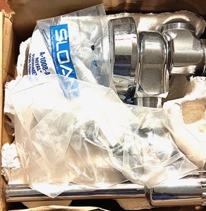 lot 228 image: Sloan Flushometer Toyal Model 186-1 Dual Filtered Byoadd Diaphragm Exposed W Set Screw Sweat Kit - Chrome Plated Finish