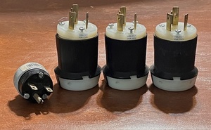 lot 229 image: HBL2321 Hubbell 2321 Twist-Lock Devices 20A, 250V AC, 2 Pole WOne (1) Other Replacement Plug
