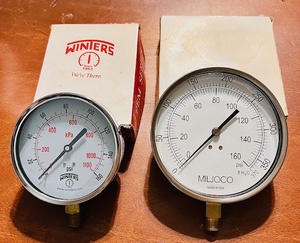 lot 231 image: Two Contractors Gauges - Including Winters &amp Miljoco