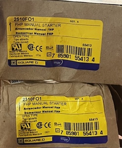 lot 257 image: LOT OF TWO (2) SQUARE D 2510FO1 FHP MANUAL STARTERs, 115-277VAC, NIB