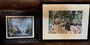 lot 266 image: Original Art from Western Artist J. Knight &amp R. Russell