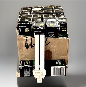 lot 291 image: Lot of Nineteen (19) Philips PL-C 13W 4 Pin Compact Fluorescent Bulbs
