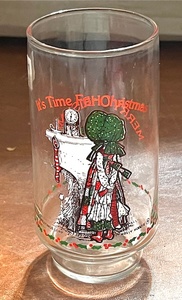 lot 295 image: Vintage Holly Hobbie Holiday Coca-Cola Its Time for Christmas 6 Glass Limited Edition
