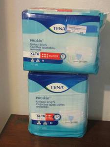 lot 61 image: Tena unisex briefs xl qty 2 packs new