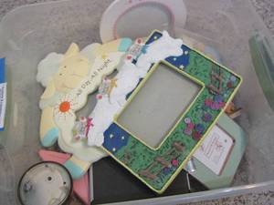 lot 115 image: baby photo frames various sizes