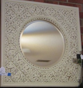 lot 12 image: White mantel mirror