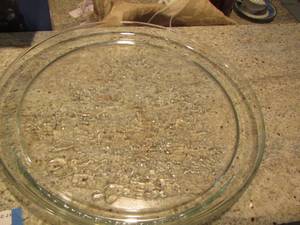 lot 58 image: clear glass platters qty 2
