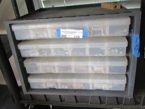lot 139 image: tool organizer that has screws,bolts,washers,nuts and more