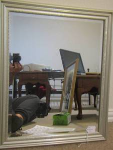 lot 198 image: framed wall mirror