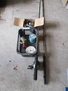 lot 169 image: 2 fishing reels, fishing line and more