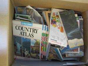 lot 235 image: large lot of various paper maps from all over the world