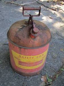 lot 290 image: red safety can gas can