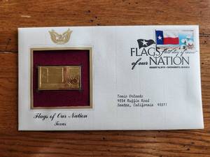 lot 18 image: First Day Covers of the United States - Flags of our Nation - Texas