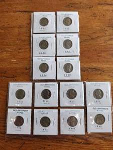 lot 39 image: Selection of Old Jefferson Nickels