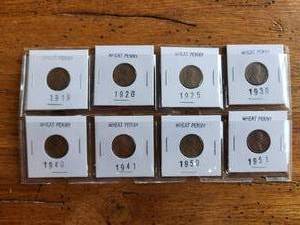 lot 119 image: Selection of Wheat Pennies - Penny
