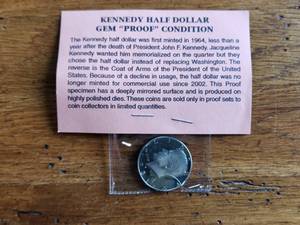 lot 122 image: 1981 Kennedy Half Dollar - Gem Proof condition