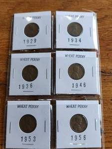 lot 125 image: Selection of Wheat Pennies - Penny