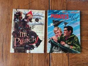lot 44 image: Books - Comical Tragedy of Mr. Punch and vintage book Pirates of du Ciel (pages loose)