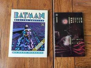 lot 50 image: Books Batman Digital Justice and Arkham Asylum