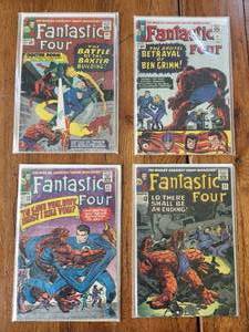lot 46 image: Marvel Comics - Vintage 12 cent - 1960s - Fantastic Four - #s 40,41,42, and 43